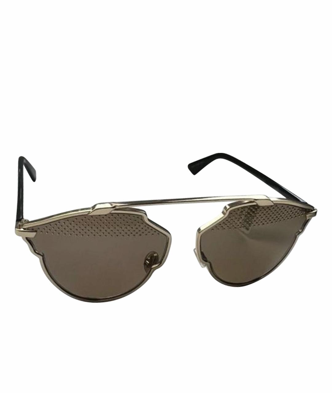 DIOR HOMME Золотые солнцезащитные очки, фото 1