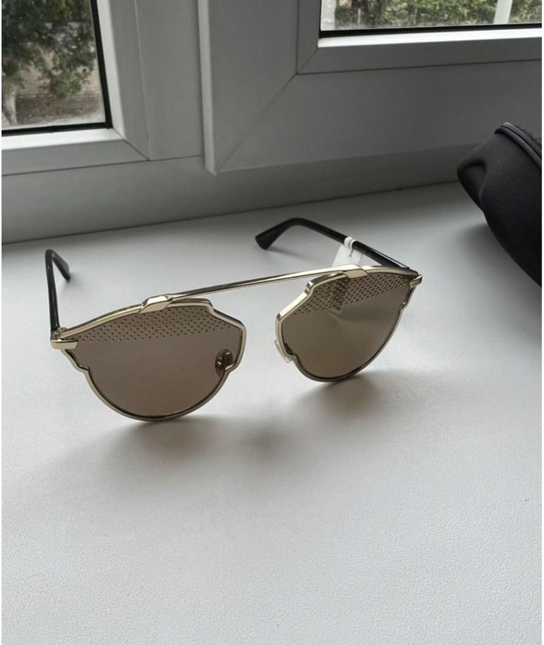 DIOR HOMME Золотые солнцезащитные очки, фото 8