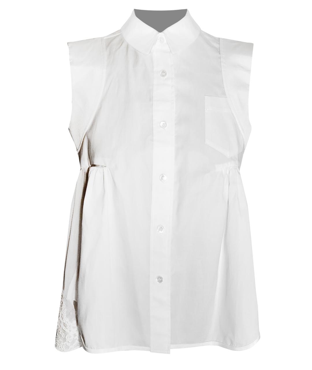 SACAI Белая хлопковая блузы, фото 1