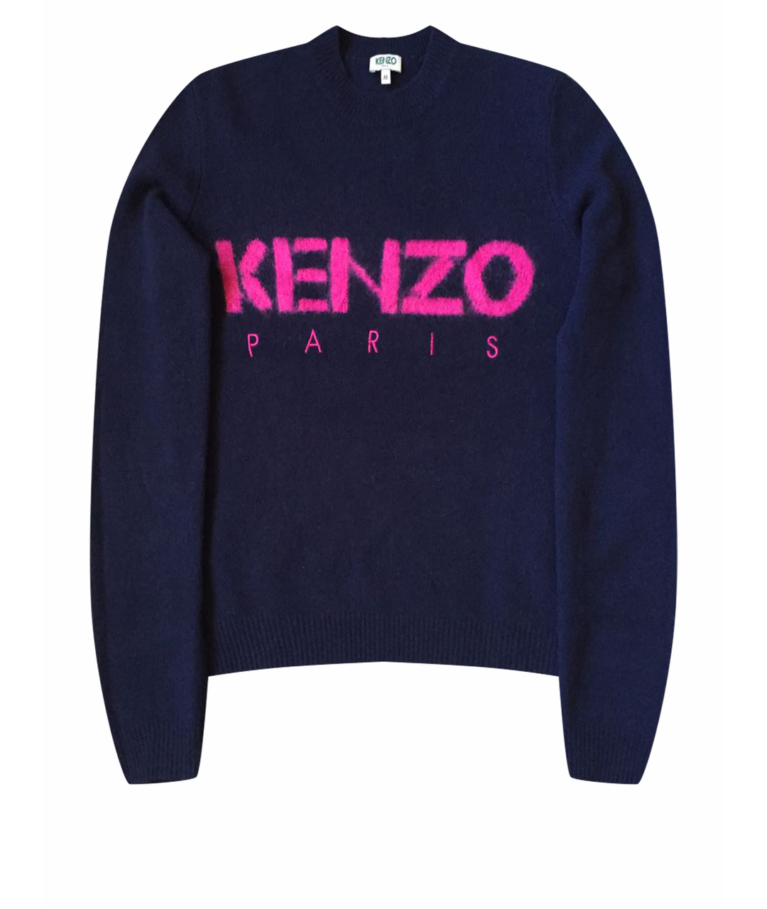 KENZO Темно-синий шерстяной джемпер / свитер, фото 1