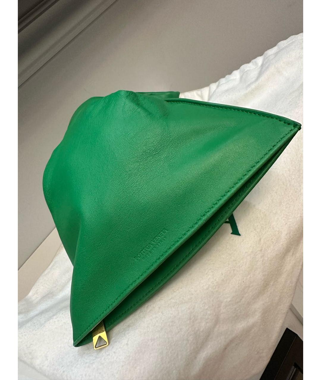 BOTTEGA VENETA Зеленая кожаная сумка с короткими ручками, фото 4