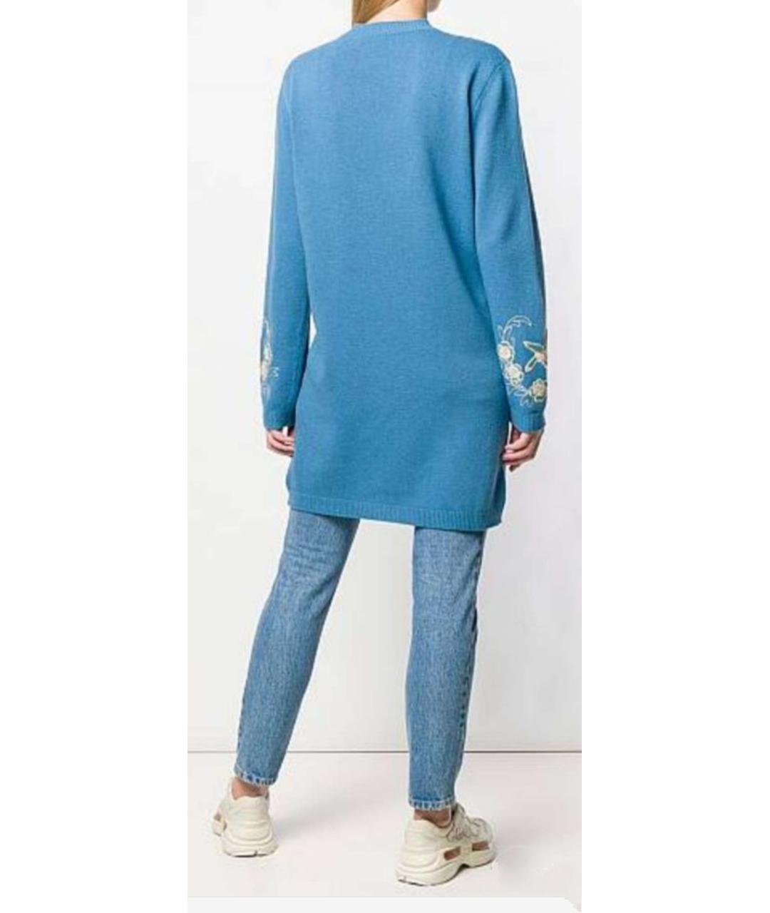 GUCCI Голубой джемпер / свитер, фото 3
