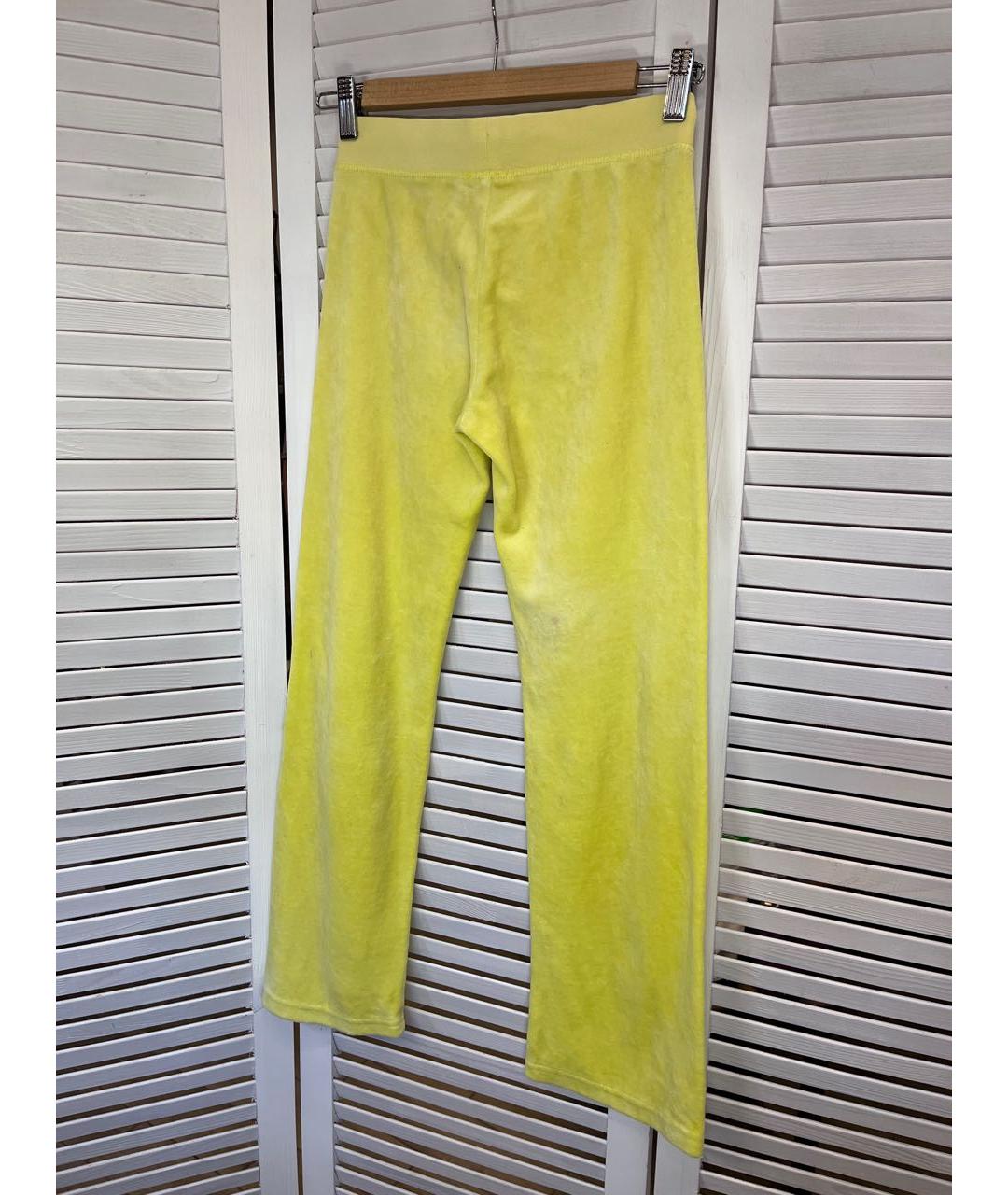 JUICY COUTURE Желтые хлопковые брюки и шорты, фото 3
