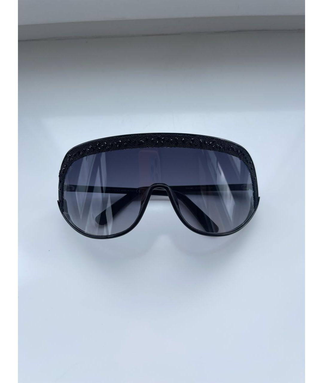 JIMMY CHOO Черные металлические солнцезащитные очки, фото 8