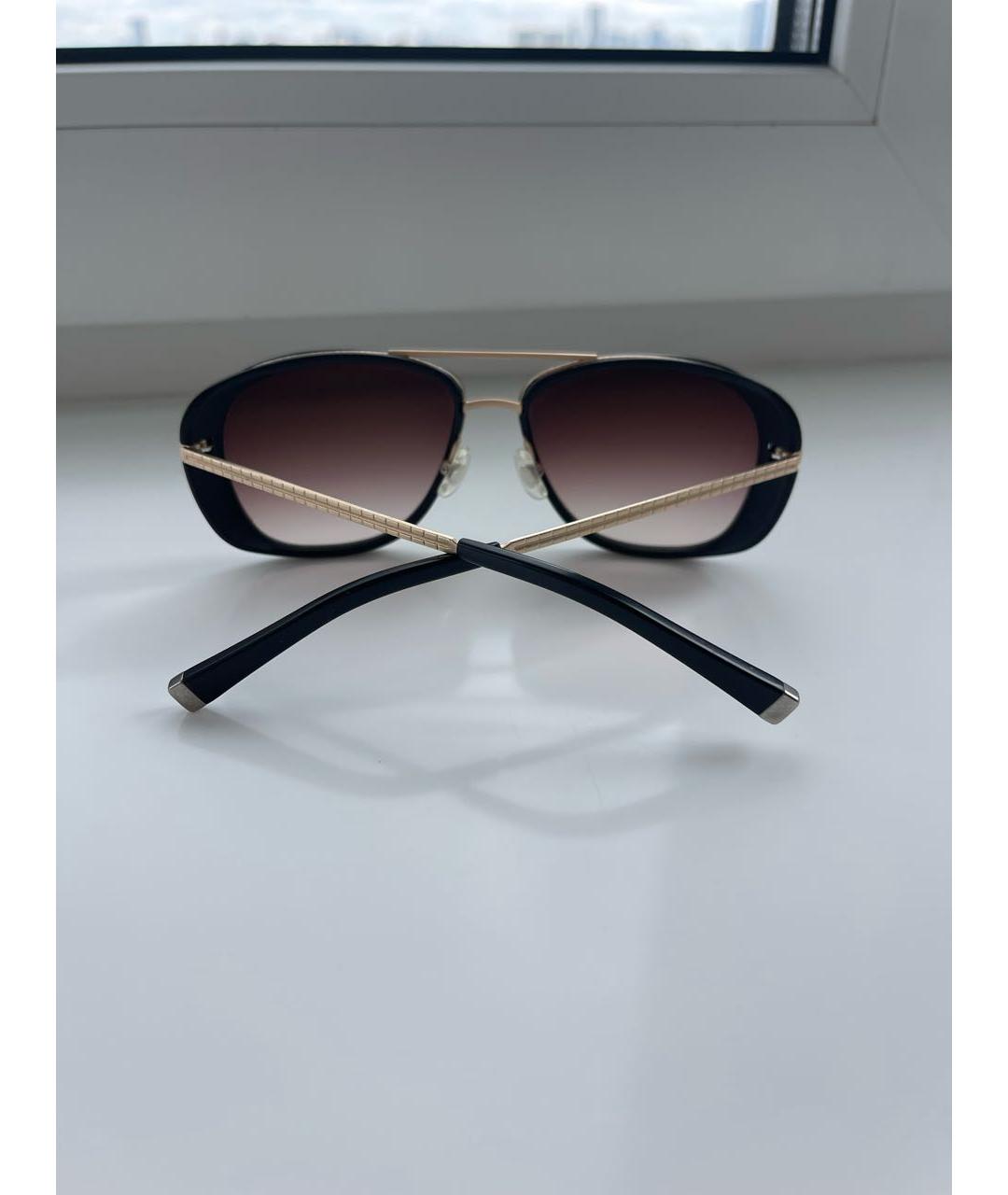 MATSUDA Черные металлические солнцезащитные очки, фото 4