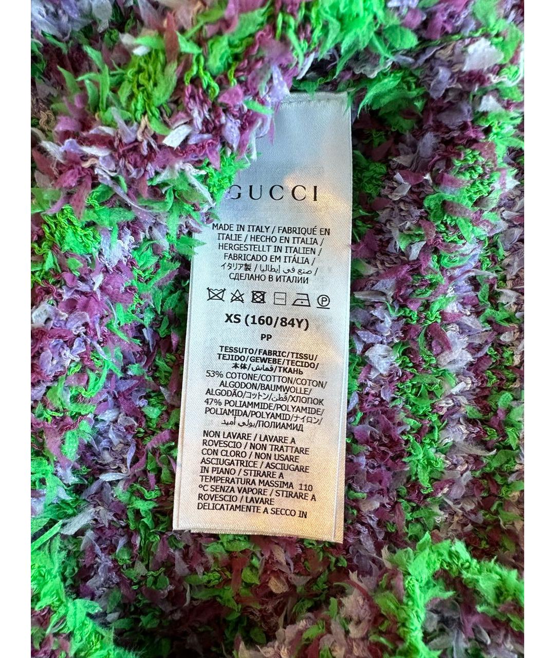 GUCCI Зеленый хлопковый джемпер / свитер, фото 3