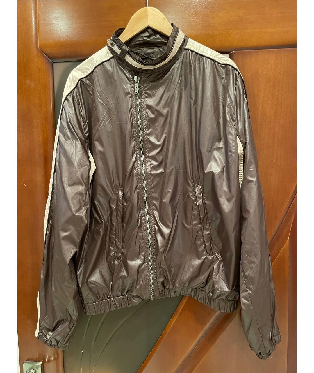 YVES SAINT LAURENT VINTAGE Коричневая полиамидовая куртка, фото 8