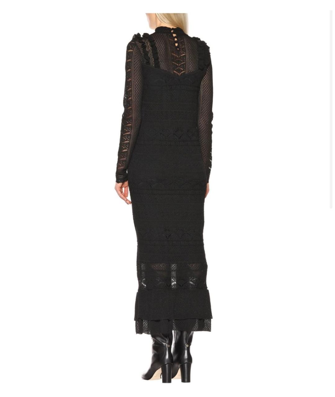 POLO RALPH LAUREN Черное вискозное вечернее платье, фото 2