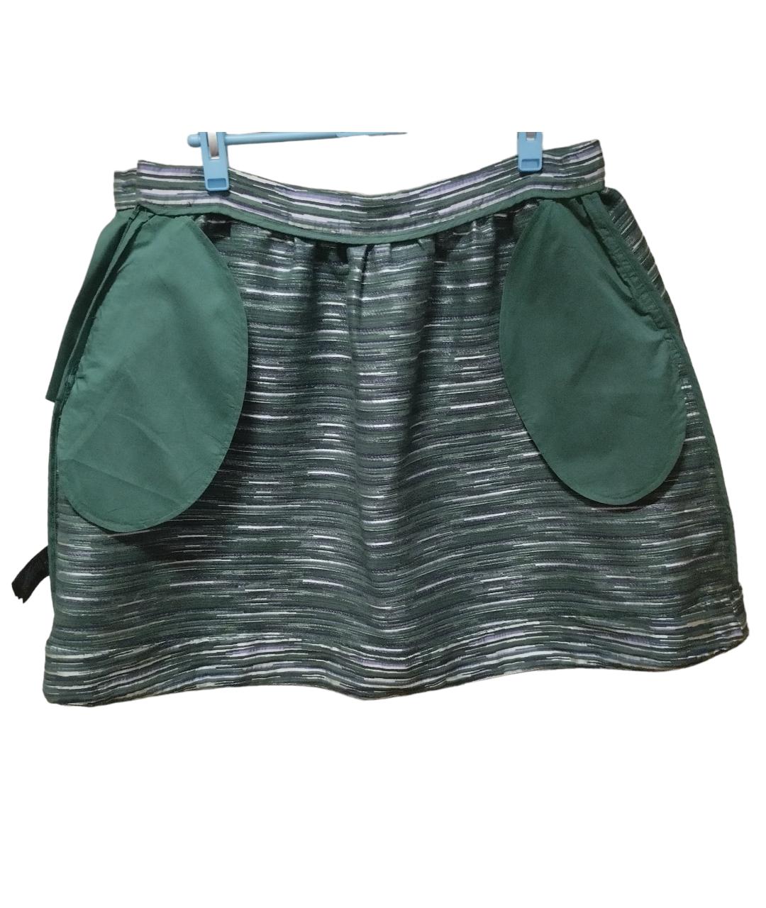 COS Зеленая хлопковая юбка миди, фото 2