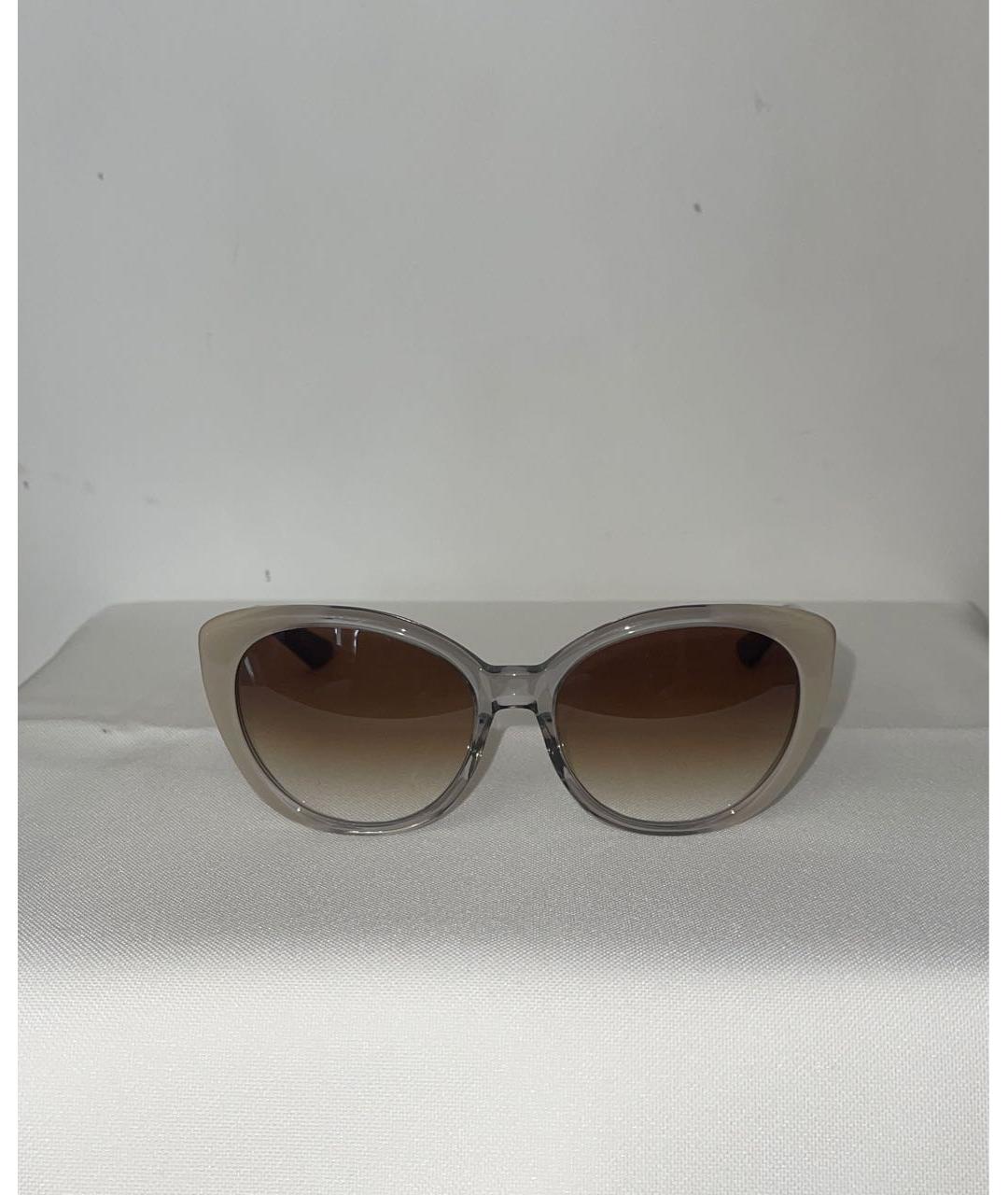 DITA Бежевые пластиковые солнцезащитные очки, фото 7