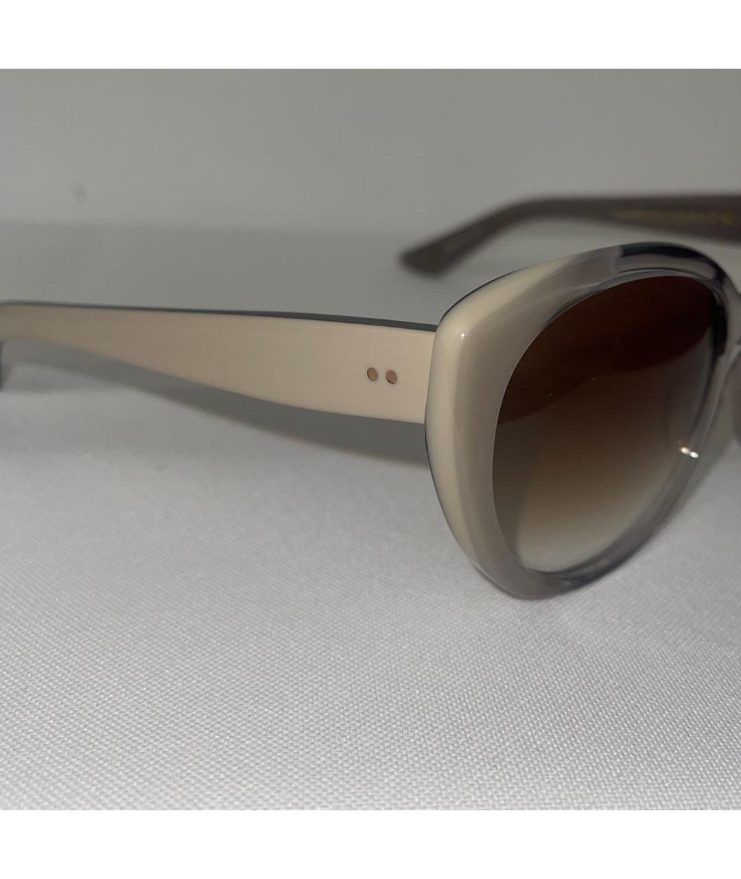 DITA Бежевые пластиковые солнцезащитные очки, фото 3