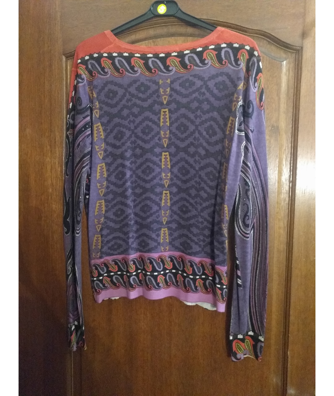 ETRO Фиолетовый шелковый джемпер / свитер, фото 2