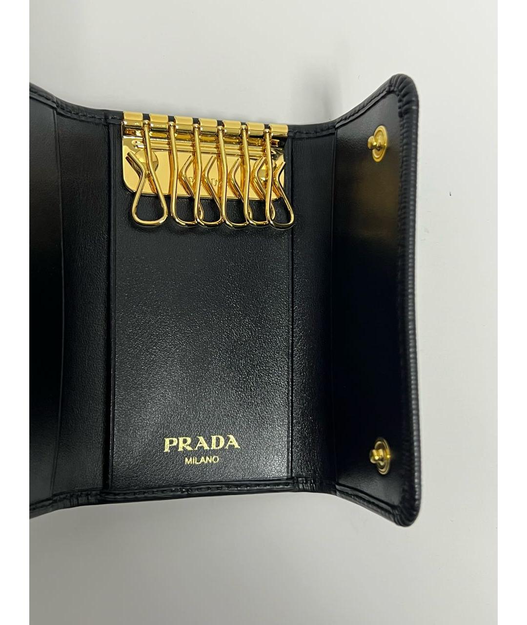 PRADA Черная ключница, фото 6