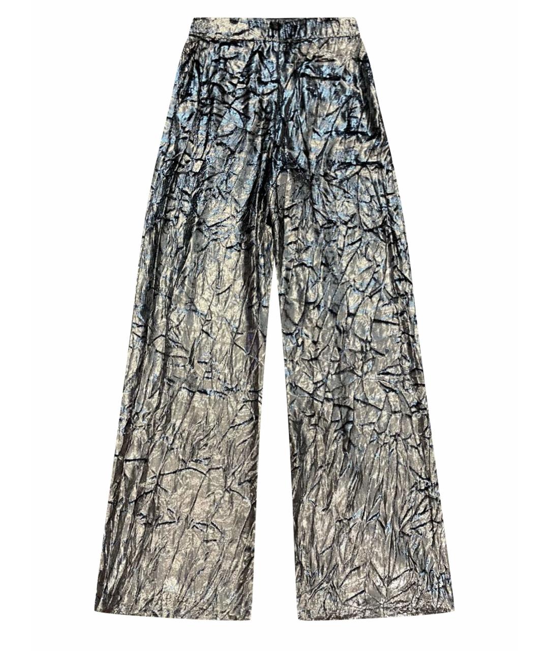 DELPOZO Серебряные брюки широкие, фото 1