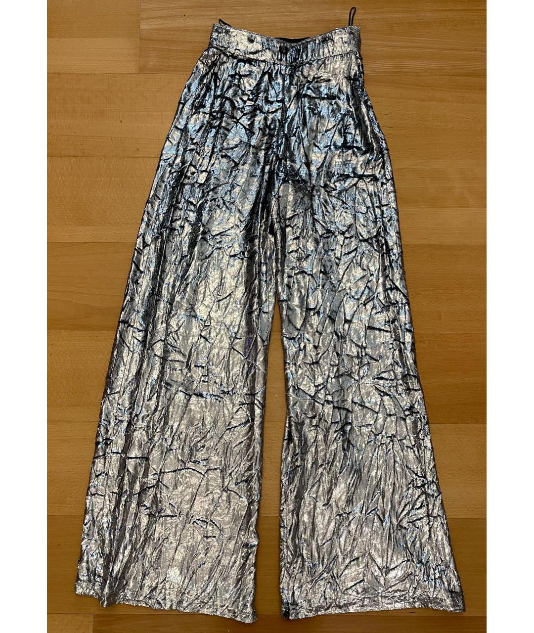 DELPOZO Серебряные брюки широкие, фото 6