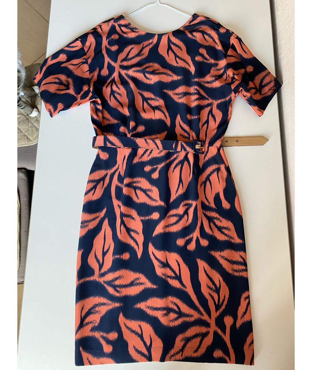 ALEXANDER TEREKHOV Оранжевое шелковое коктейльное платье, фото 5