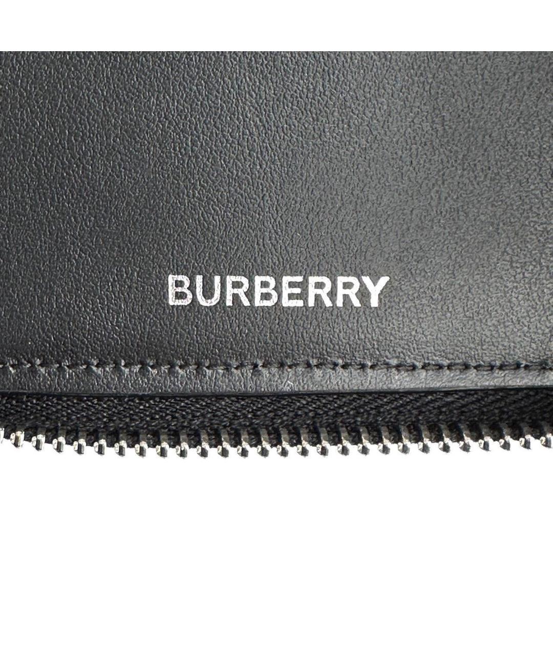 BURBERRY Коричневый кожаный кошелек, фото 5