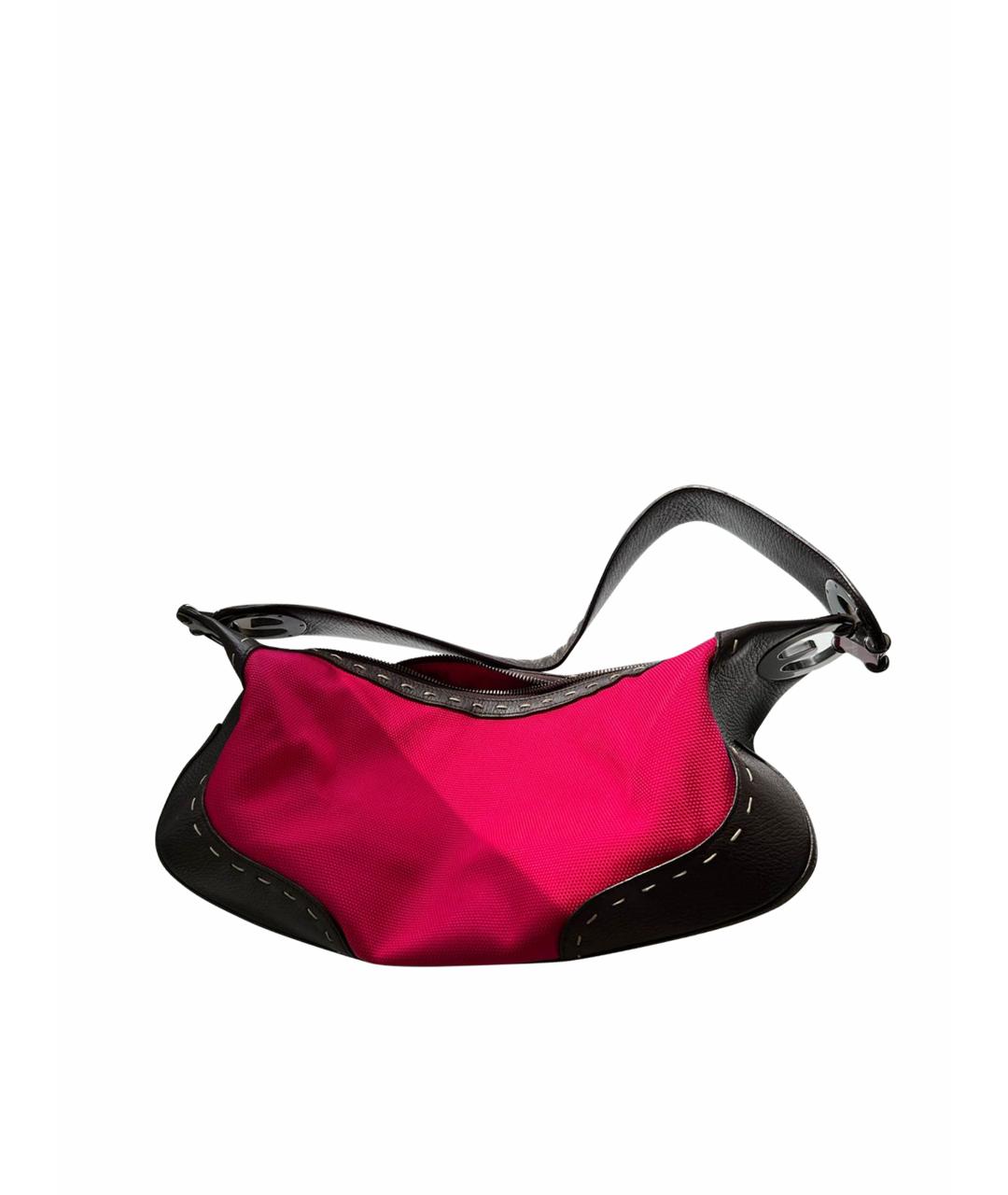 ESCADA Розовая тканевая сумка с короткими ручками, фото 1