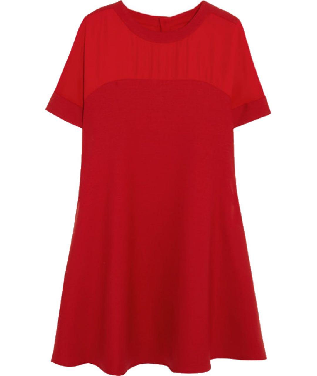 MAISON KITSUNE Красное шерстяное повседневное платье, фото 1