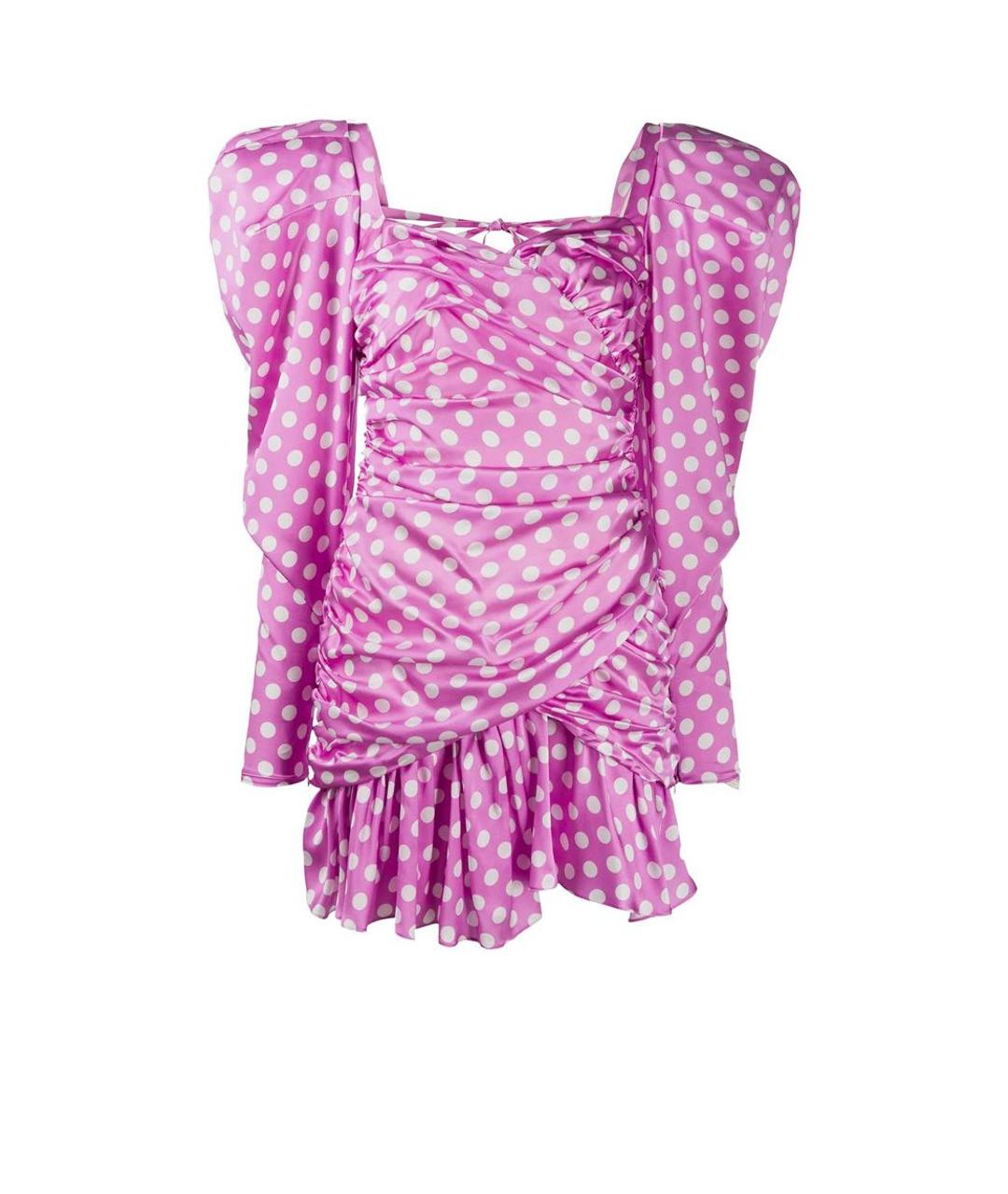 GIUSEPPE DI MORABITO Розовое шелковое коктейльное платье, фото 1