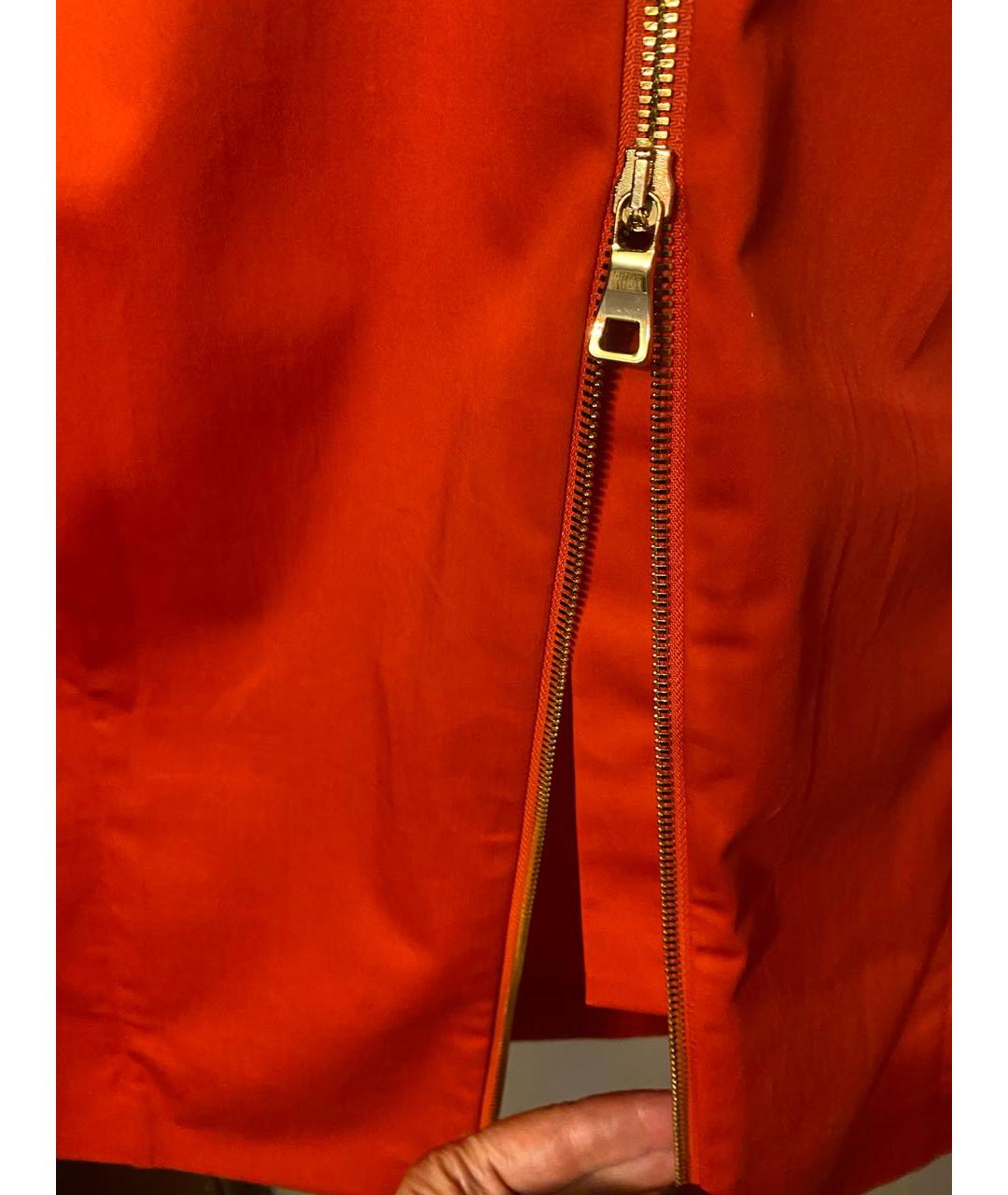 BOUTIQUE MOSCHINO Красное хлопко-эластановое повседневное платье, фото 3