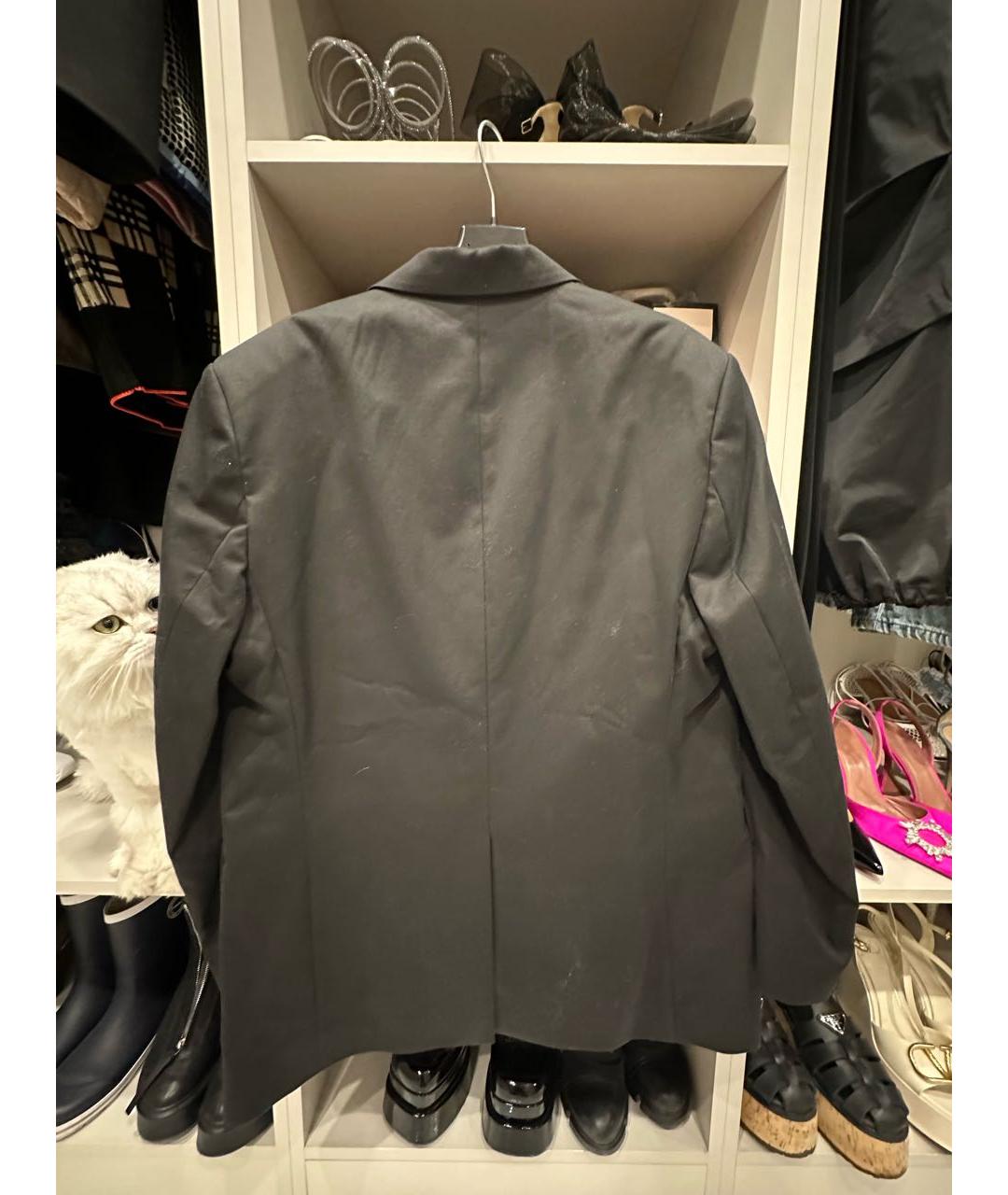THE PANGAIA Черный хлопковый жакет/пиджак, фото 4