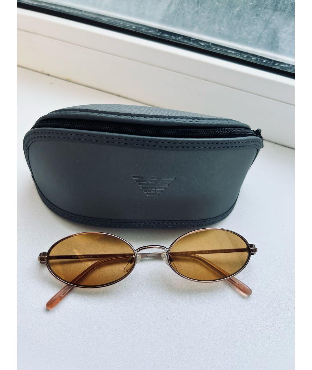 EMPORIO ARMANI Коричневые солнцезащитные очки, фото 2