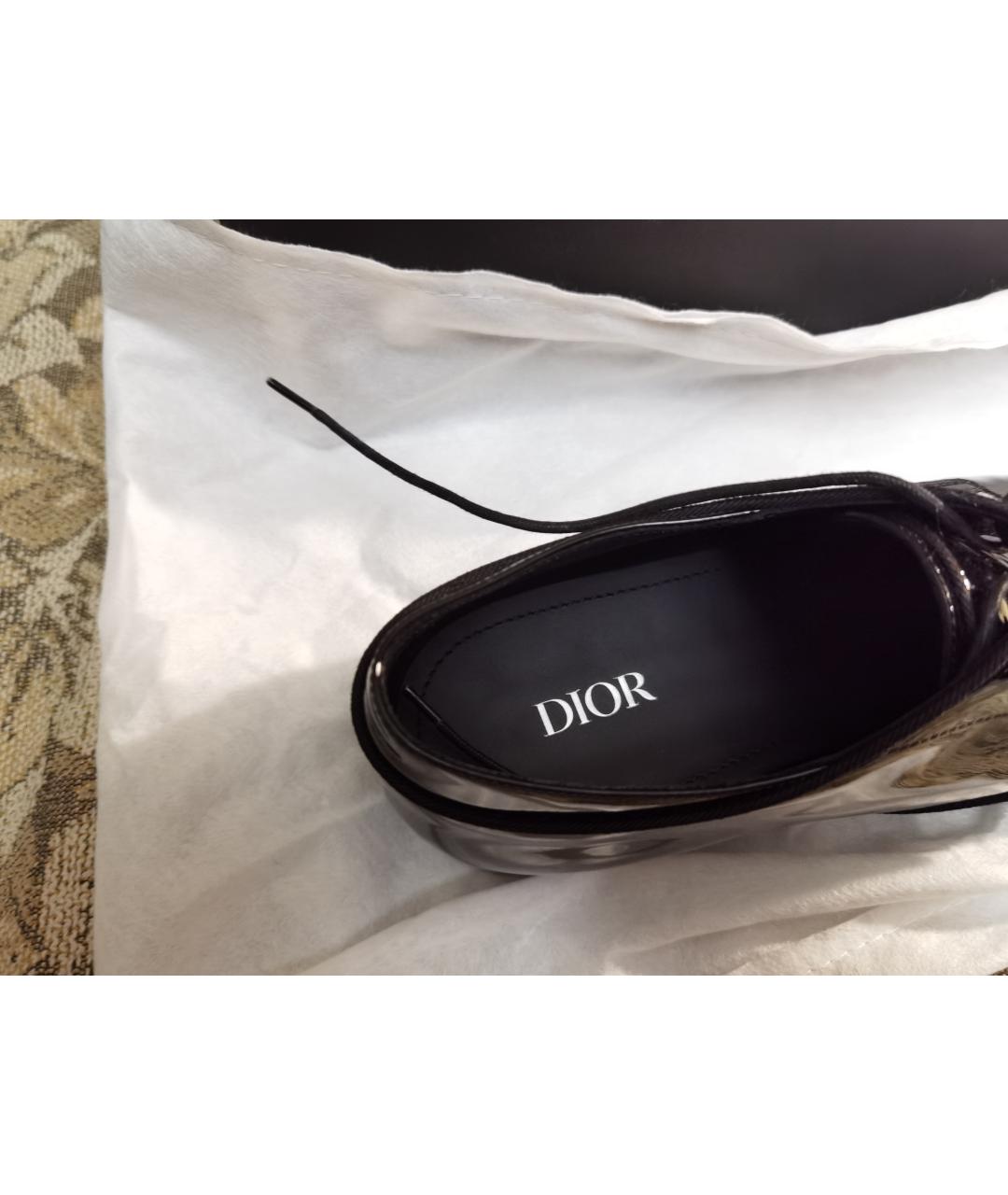 CHRISTIAN DIOR PRE-OWNED Черные туфли из лакированной кожи, фото 3