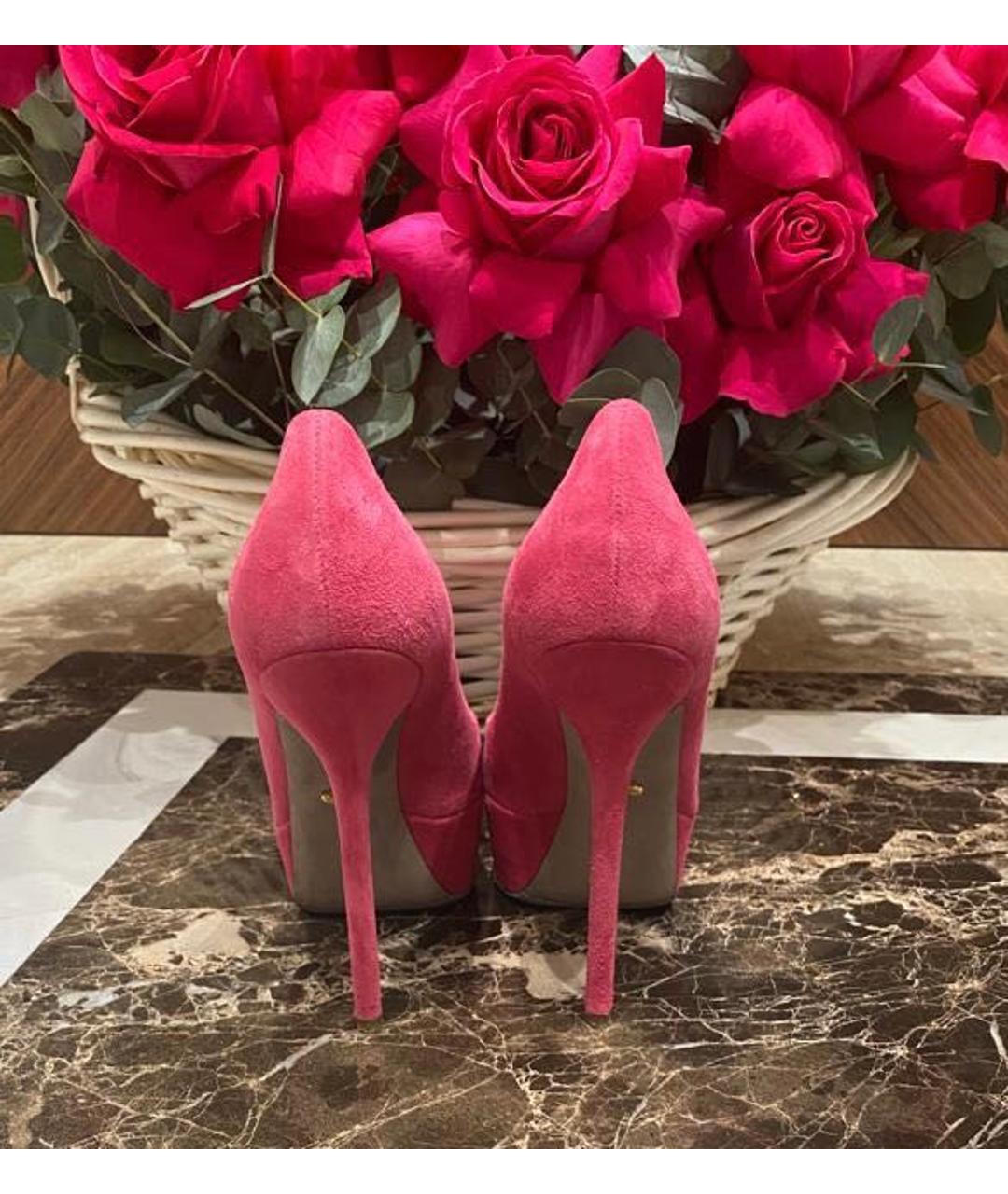 SERGIO ROSSI Розовые замшевые туфли, фото 6