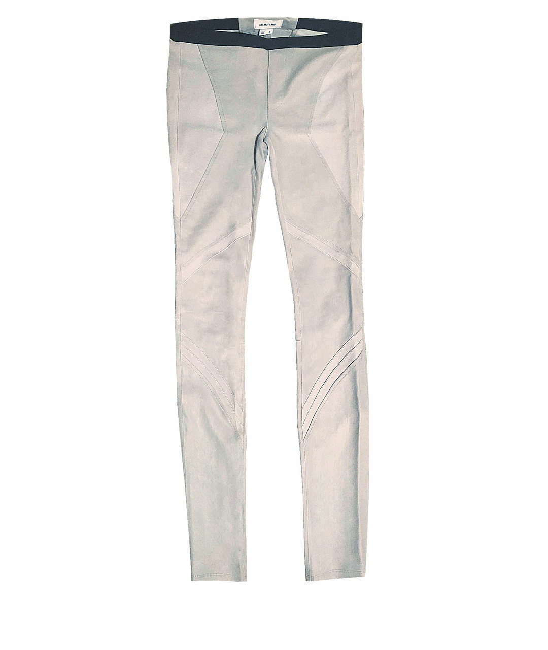HELMUT LANG Белые кожаные брюки узкие, фото 1