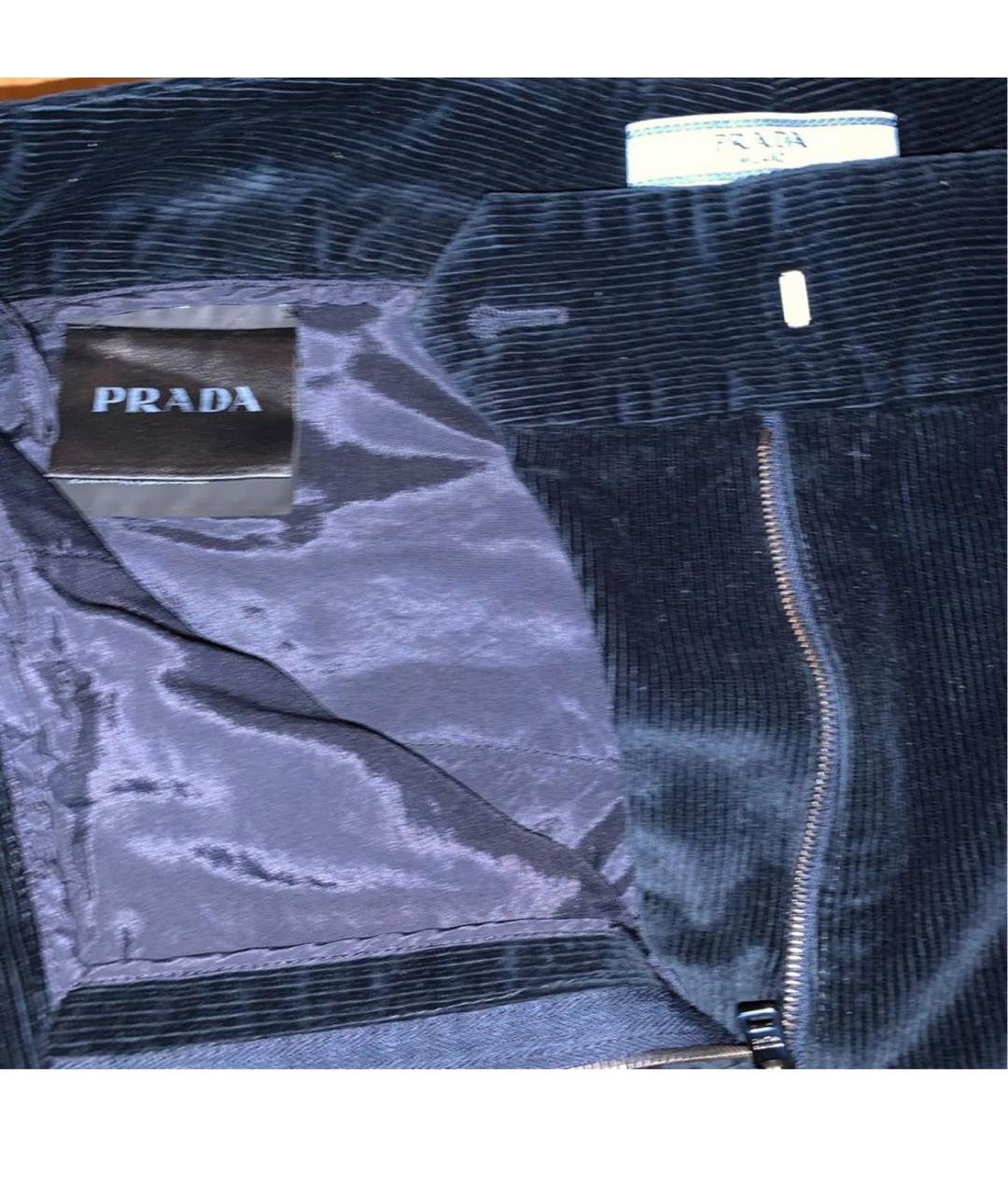 PRADA Хлопко-эластановые брюки широкие, фото 4