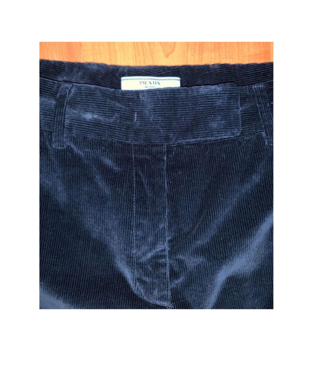 PRADA Хлопко-эластановые брюки широкие, фото 3