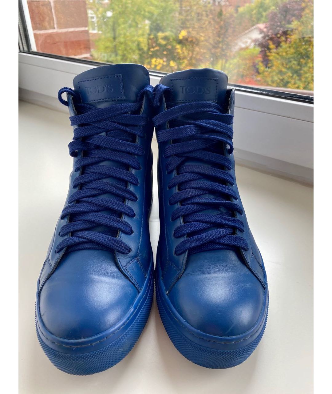 TOD'S Синие кожаные ботинки, фото 3