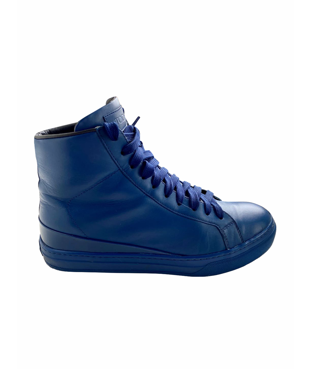 TOD'S Синие кожаные ботинки, фото 1
