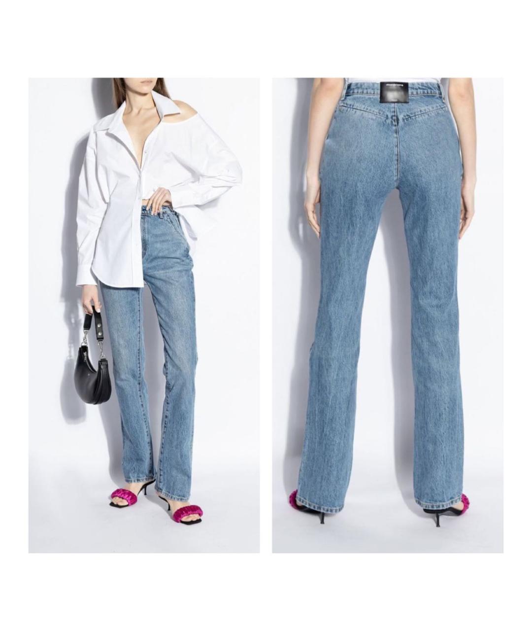 ALEXANDER WANG Хлопковые прямые джинсы, фото 3