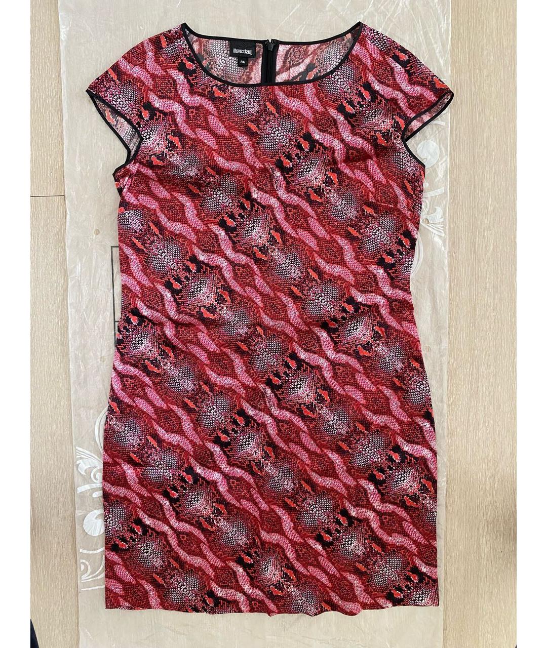 JUST CAVALLI Мульти шелковое повседневное платье, фото 5