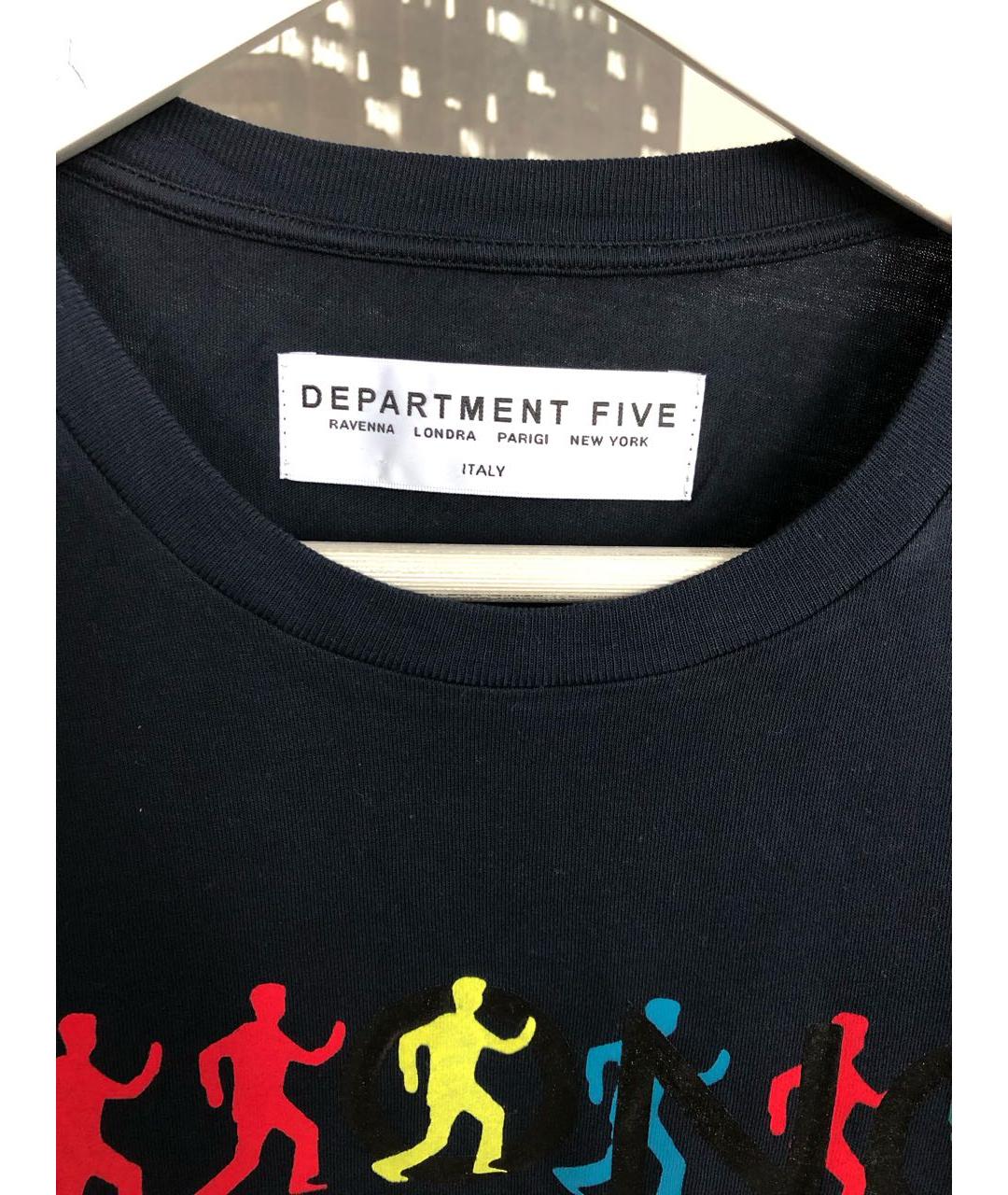 DEPARTMENT 5 Черная хлопковая футболка, фото 3