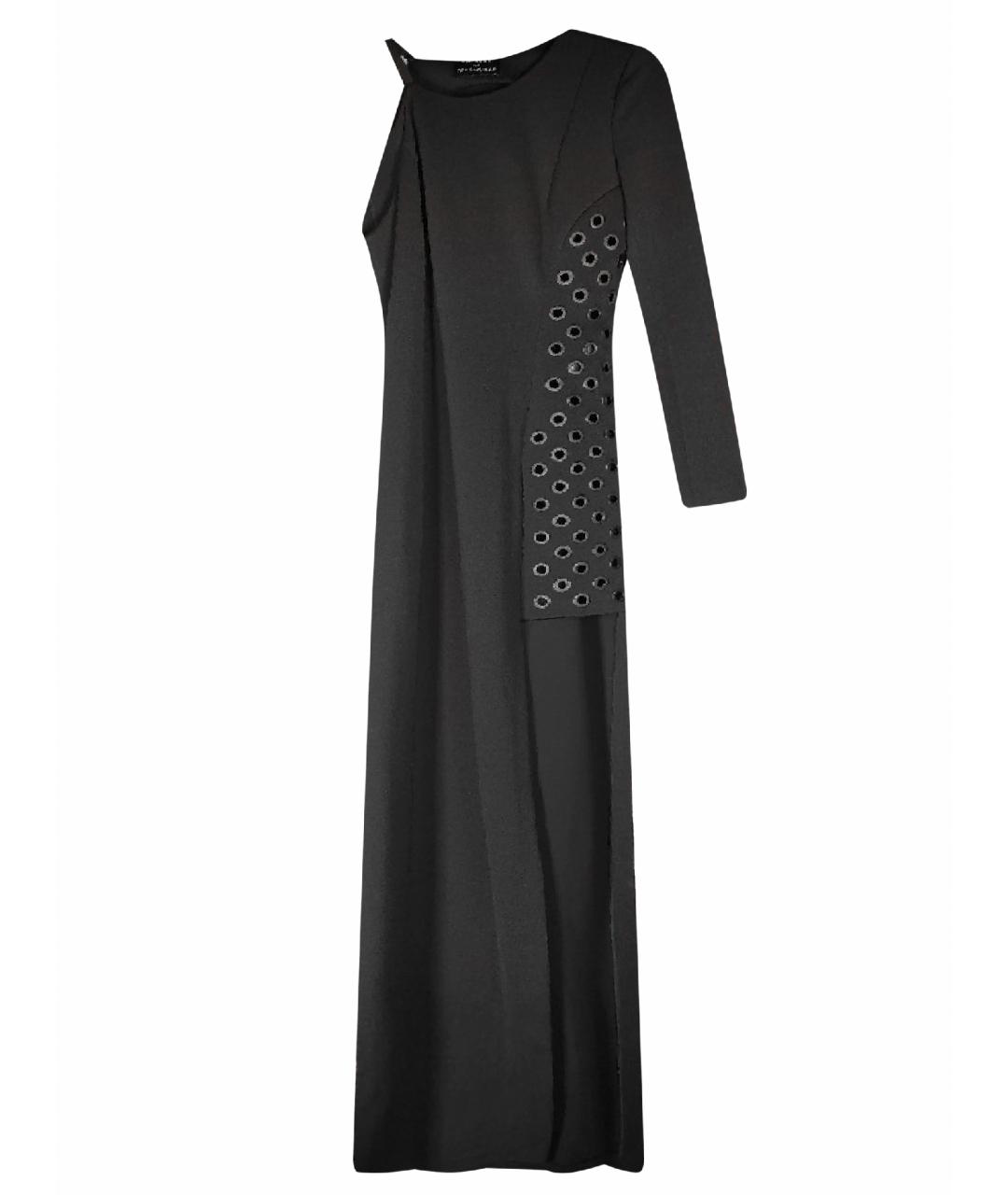 ANTHONY VACCARELLO Черное вискозное вечернее платье, фото 1