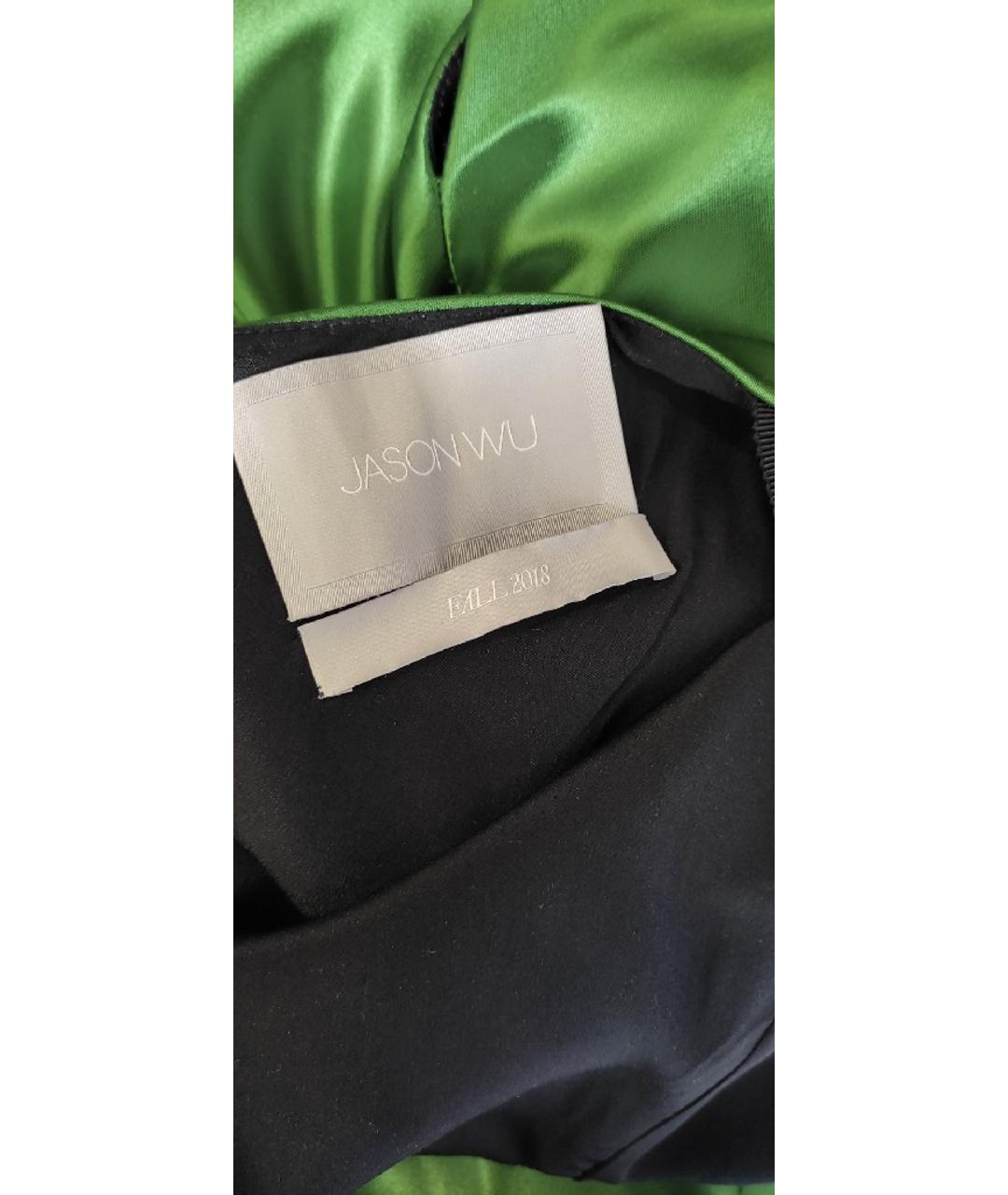 JASON WU Зеленые вискозное коктейльное платье, фото 4