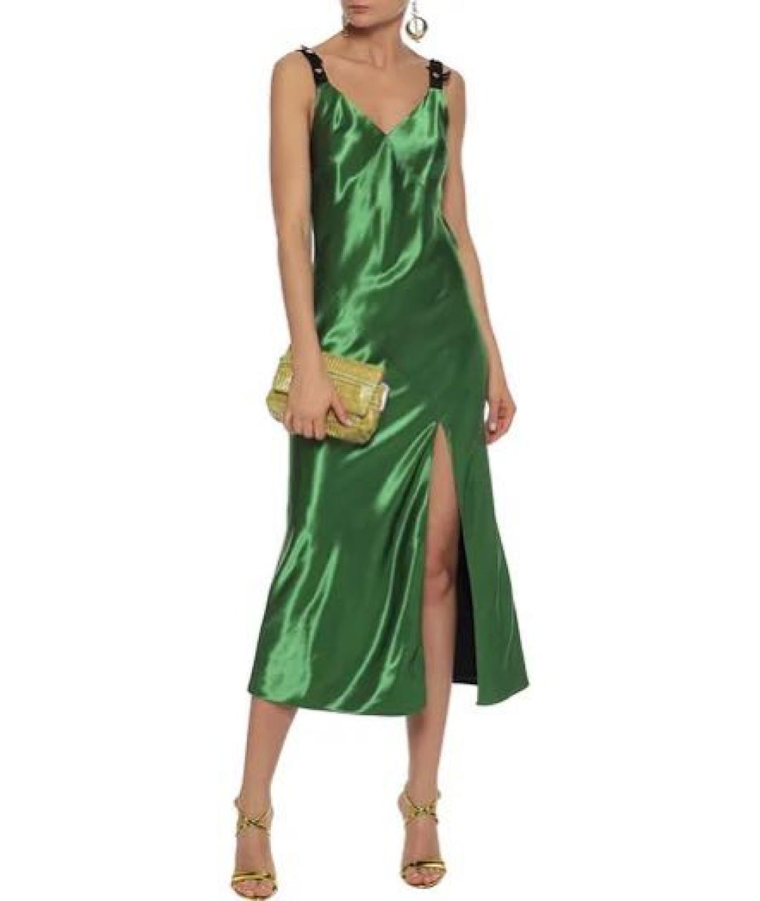 JASON WU Зеленые вискозное коктейльное платье, фото 2