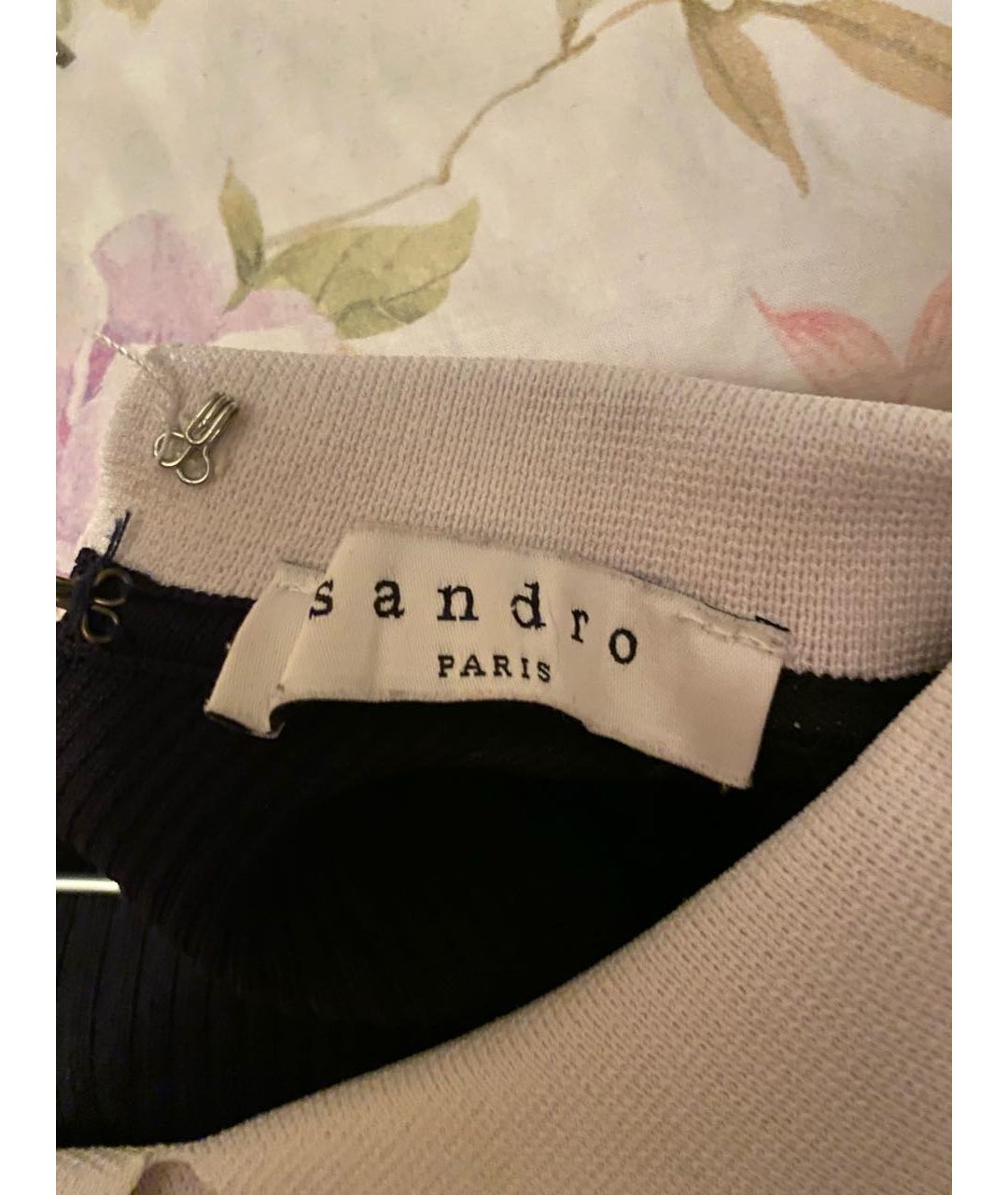 SANDRO Темно-синяя вискозная рубашка, фото 3