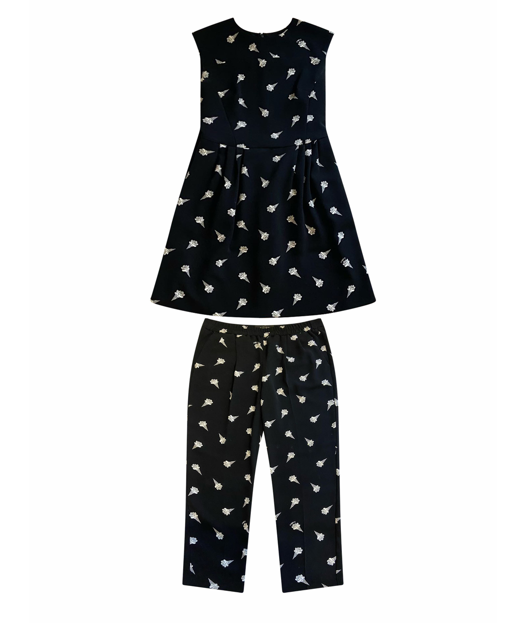 PINKO Черный полиэстеровый костюм с брюками, фото 1