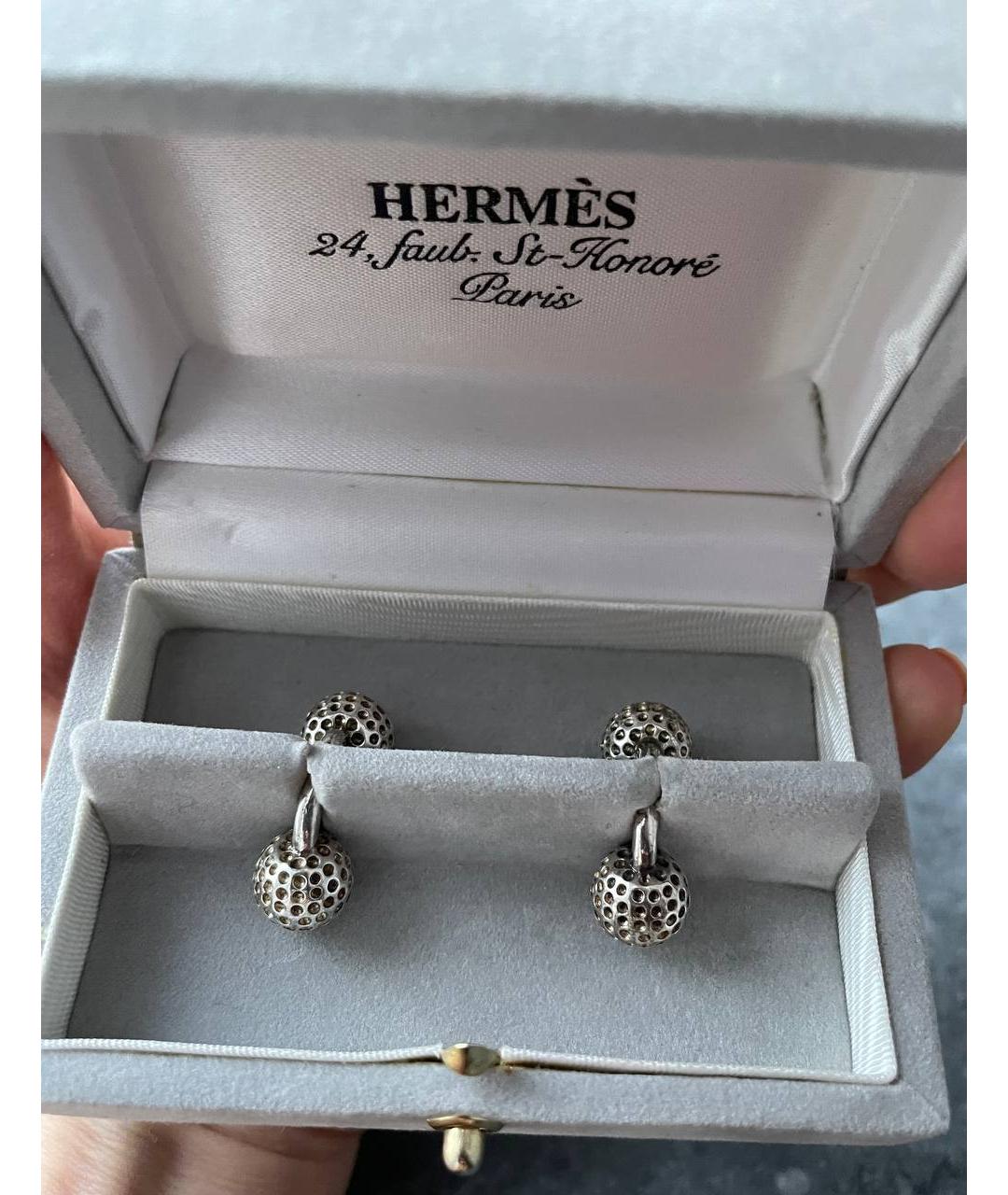 HERMES PRE-OWNED Серебряные запонки, фото 2