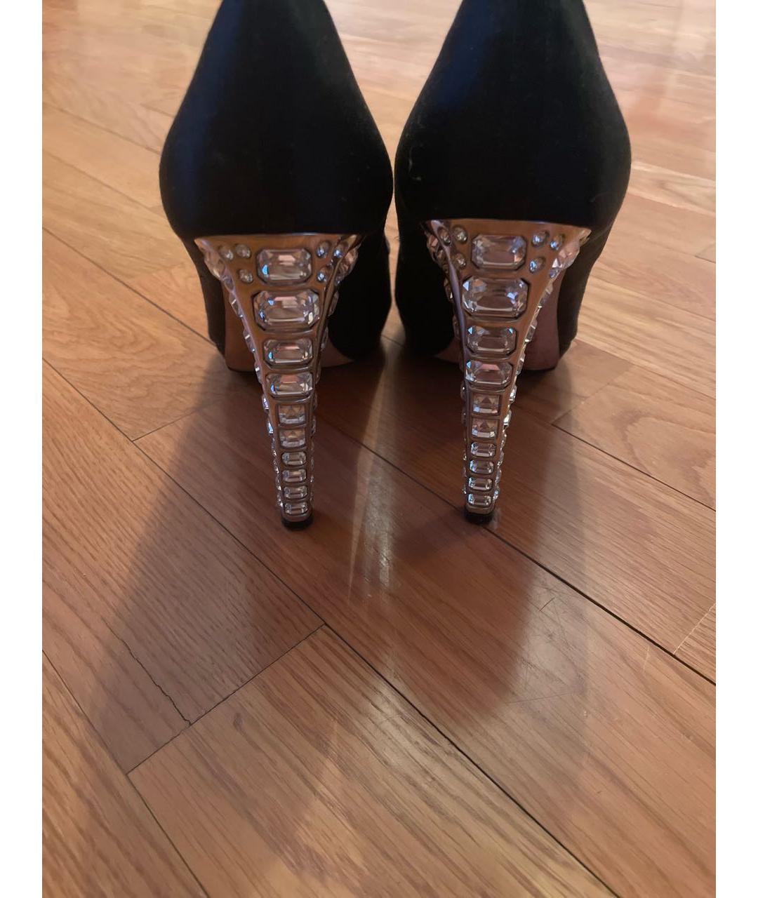 MIU MIU Черные кожаные туфли, фото 4