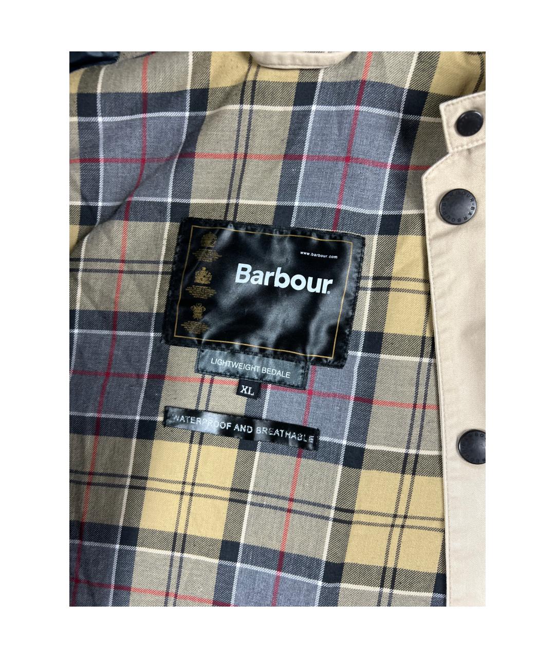 BARBOUR Бежевая куртка, фото 4