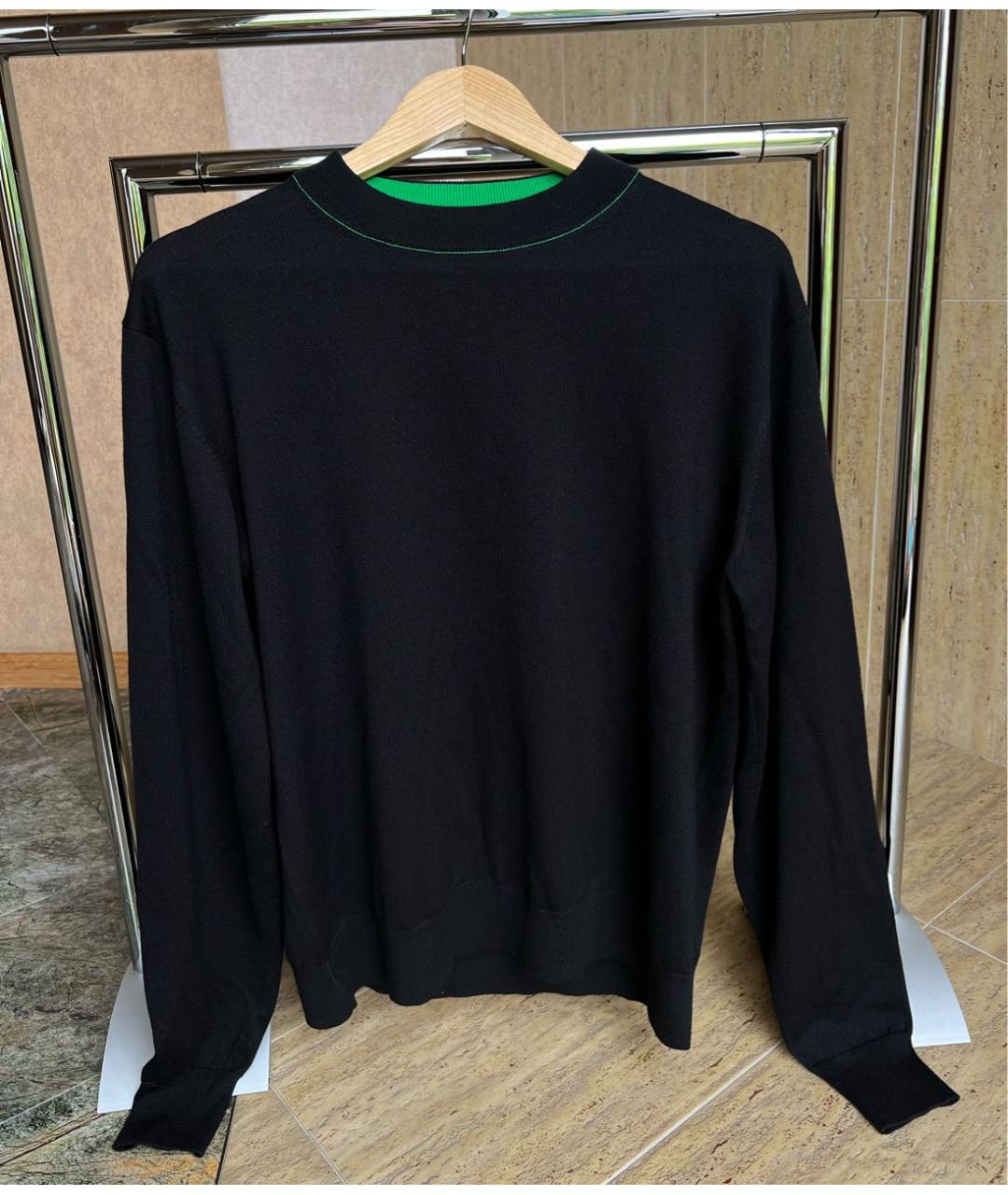 BOTTEGA VENETA Черный кашемировый джемпер / свитер, фото 4