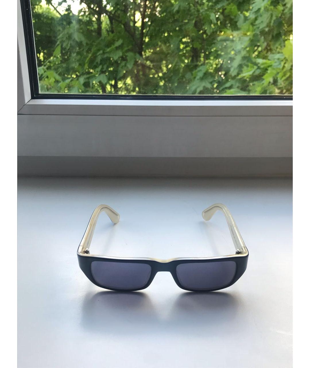 DOLCE & GABBANA VINTAGE Антрацитовые пластиковые солнцезащитные очки, фото 4