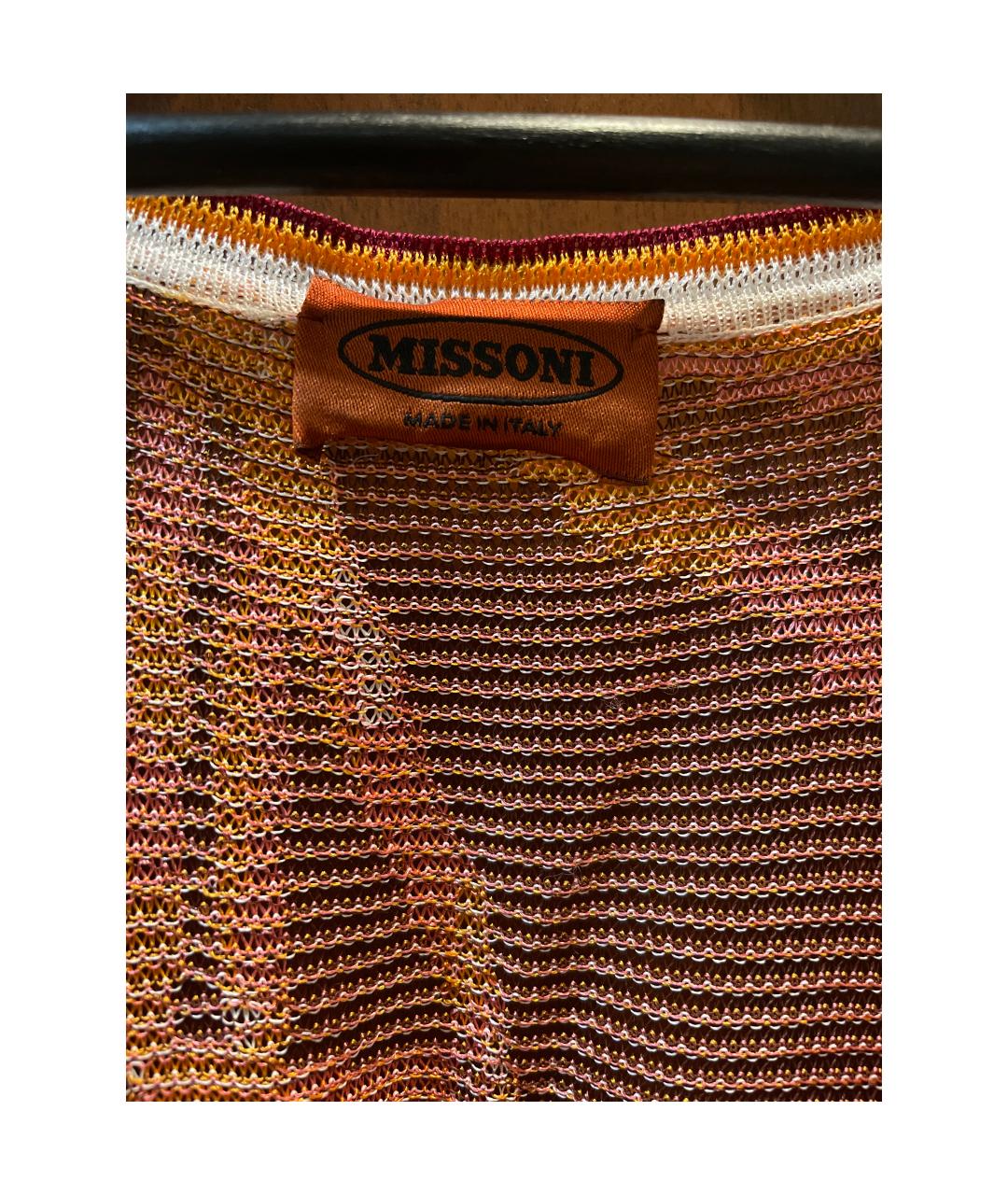 MISSONI Оранжевая вискозная блузы, фото 3