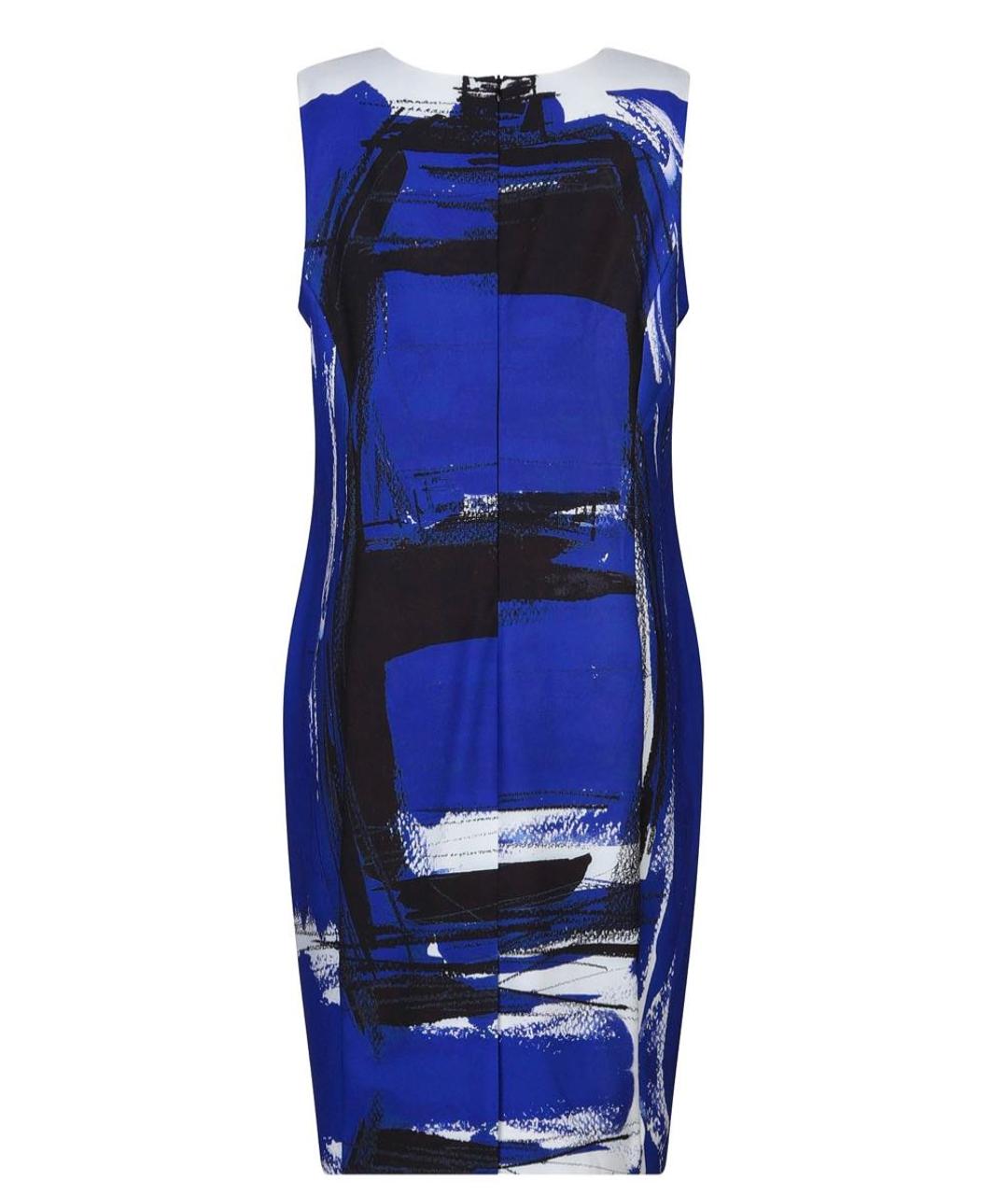 BOUTIQUE MOSCHINO Синее полиэстеровое повседневное платье, фото 2