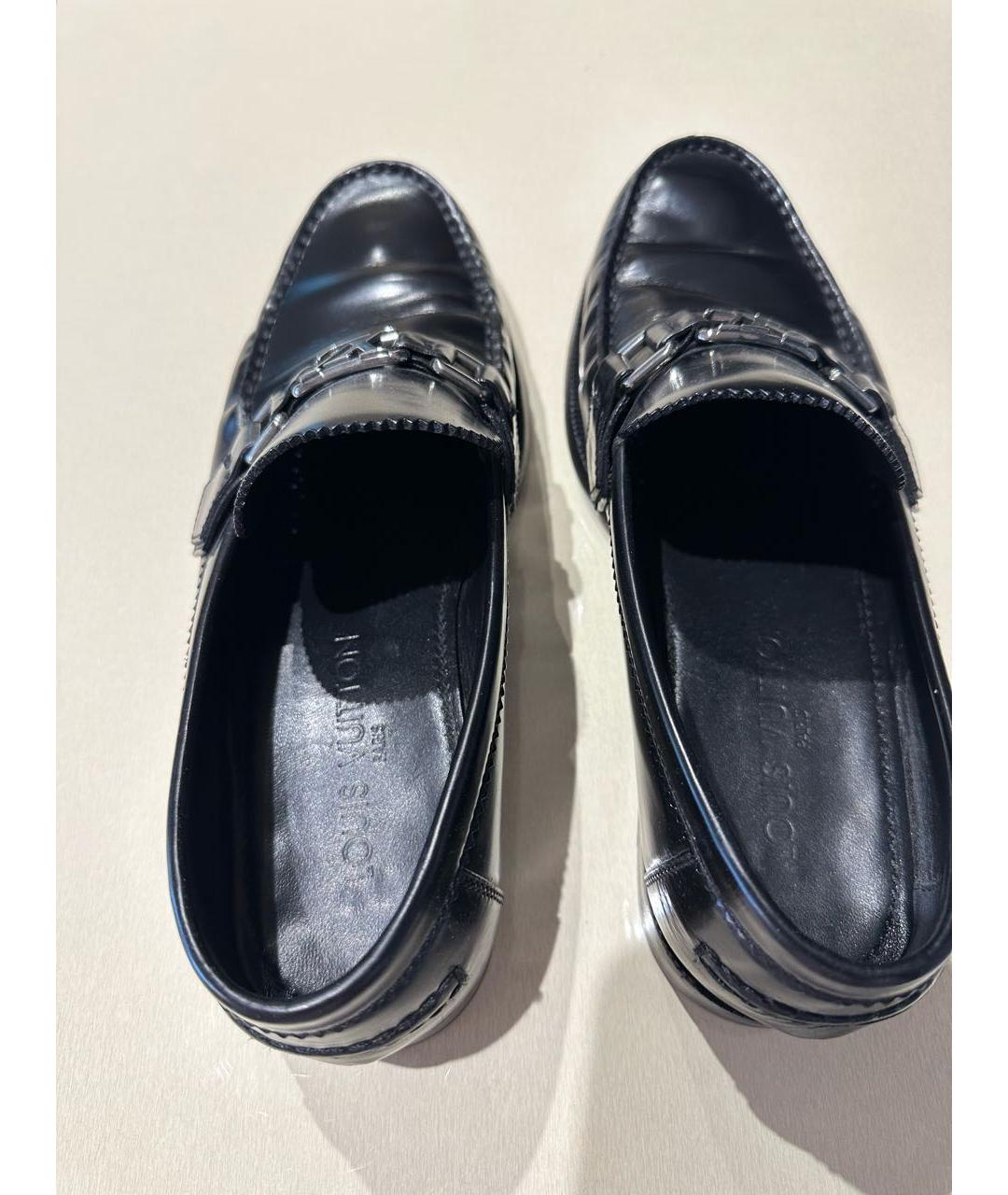 LOUIS VUITTON Черные кожаные туфли, фото 3